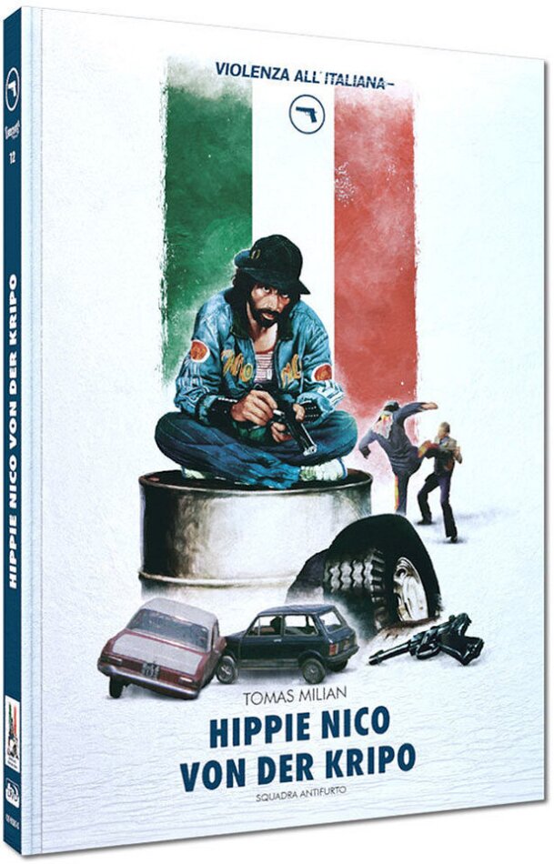 Hippie Nico von der Kripo (1976) Violenza All'Italiana Collection, Cover C, Limited Edition, Mediabook, Blu-ray + DVD