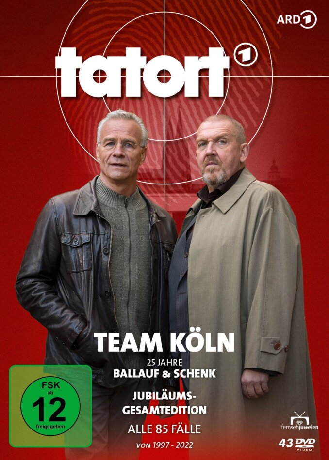 Tatort Köln - Alle 85 Folgen von 1997-2022 Gesamtedition, 25th Anniversary Edition, 43 DVDs