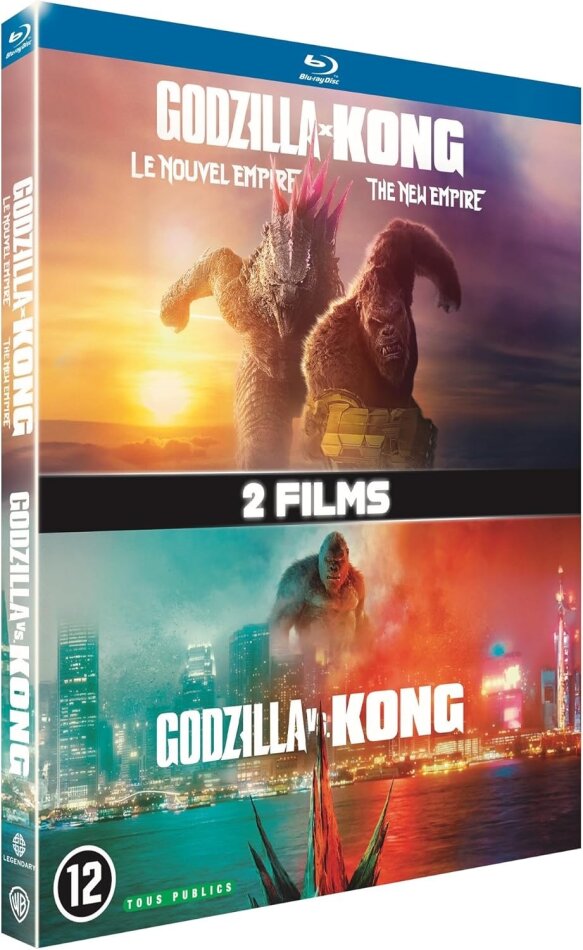 Godzilla x Kong : Le Nouvel Empire (2024) / Godzilla vs. Kong (2021) 2 Blu-rays