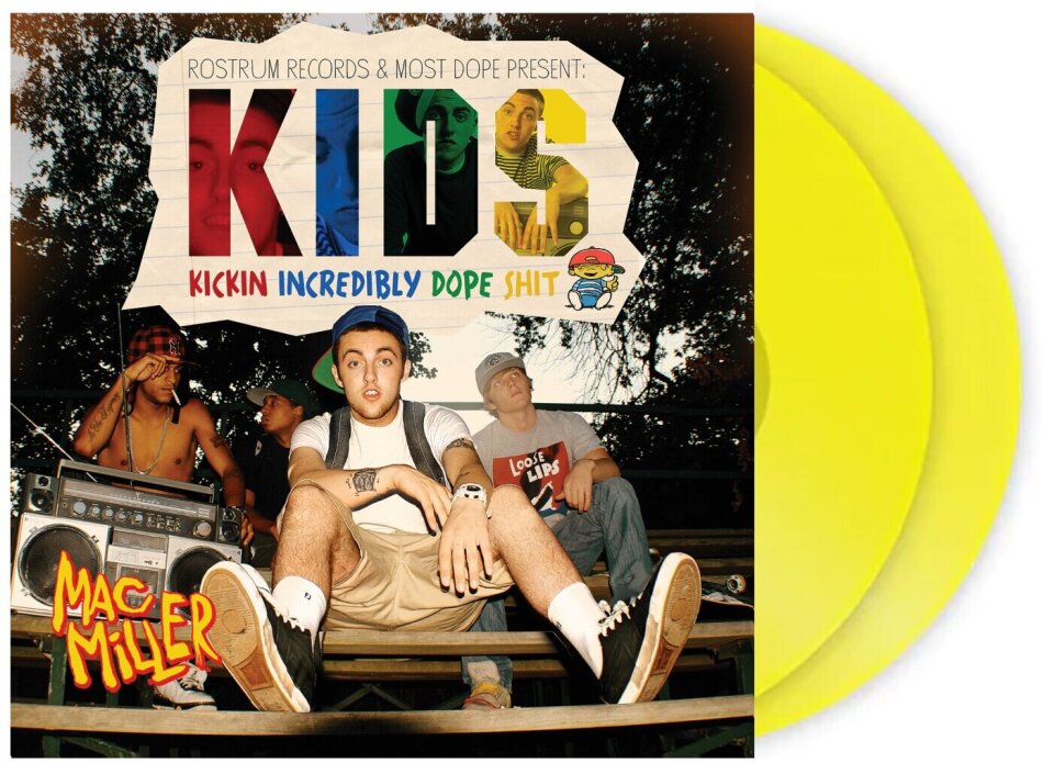 Mac Miller - K.I.D.S. 2024 Reissue, Limited Edition, Translucent Yellow Vinyl, 2 LPs