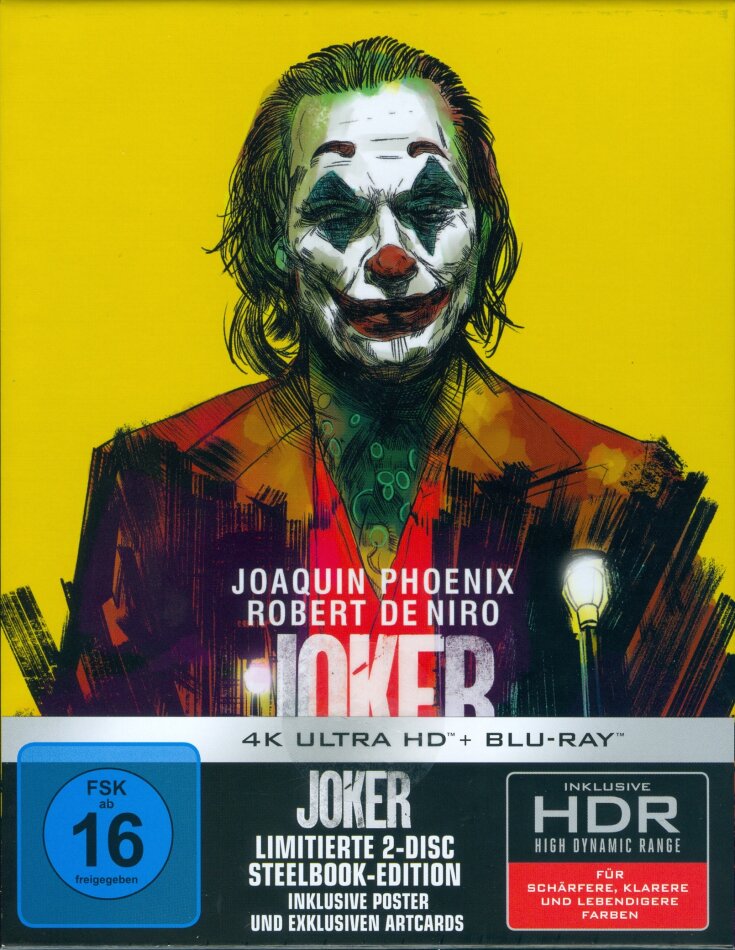 Joker (2019) Schuber, Limited Collector's Edition, Steelbook, 4K Ultra HD + Blu-ray