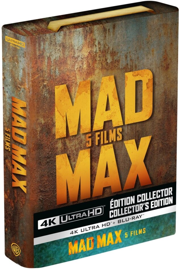 Mad Max 1-5 - Collection 5 Films Coffret Métal, Édition Collector Limitée, 5 4K Ultra HDs + 5 Blu-ray
