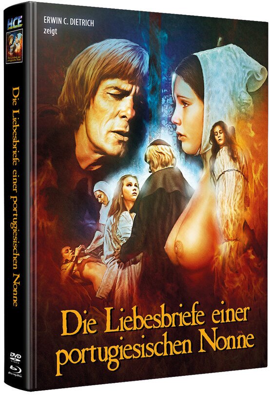 Die Liebesbriefe einer portugiesischen Nonne (1977) Wattiert, Limited Edition, Mediabook, Uncut, Blu-ray + DVD