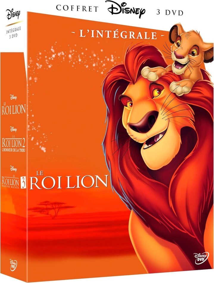 Le Roi Lion 1-3 - L'intégrale Coffret, 3 DVD