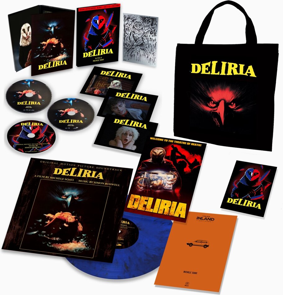 Deliria (1987) Ultra Limited Edition, Bag Version, Blu-ray + DVD + CD + LP + Buch