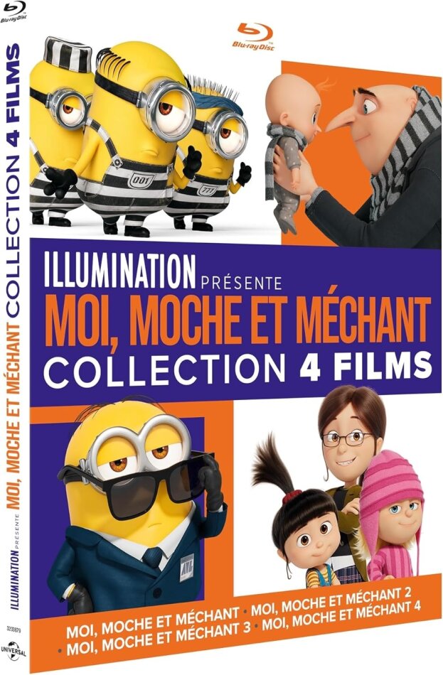 Moi, moche et méchant 1-4 4 Blu-rays