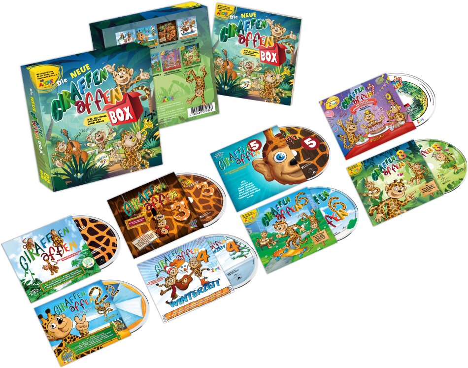 Giraffenaffen - Die neue Giraffenaffen Box 8 CDs