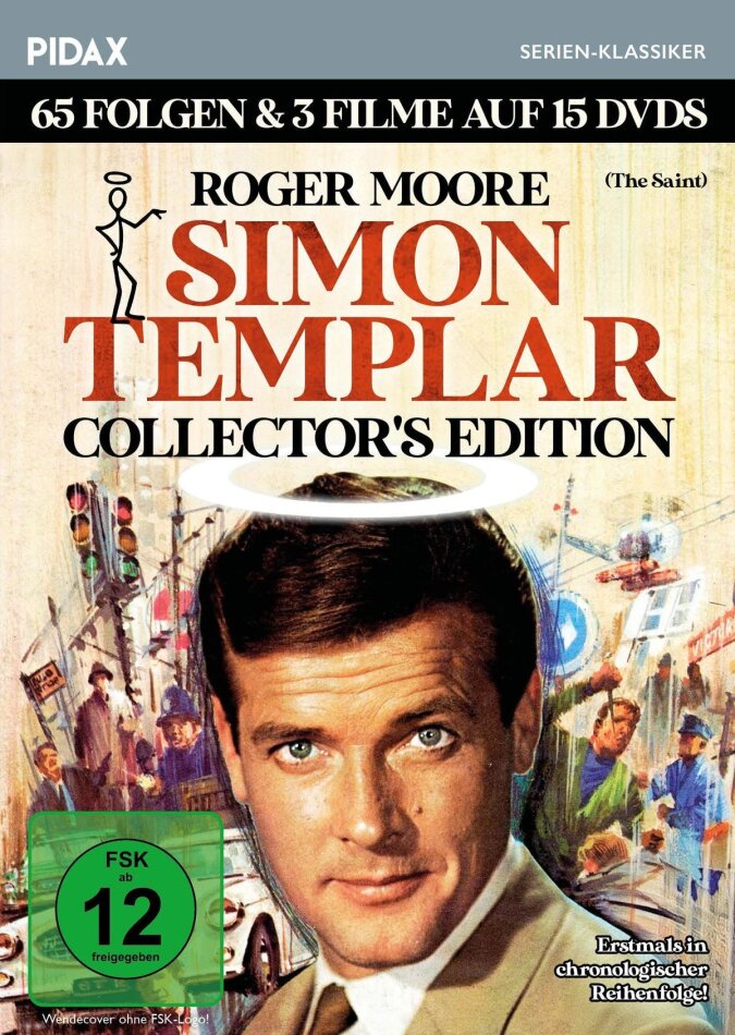 Simon Templar - 65 Folgen + 3 Filme Pidax Serien-Klassiker, Collector's Edition, 15 DVDs