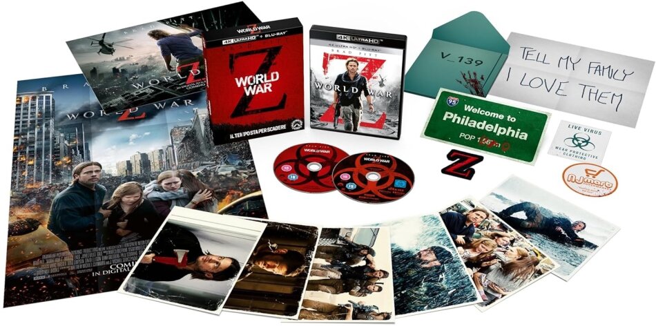 World War Z (2013) Collector's Edition, 4K Ultra HD + Blu-ray