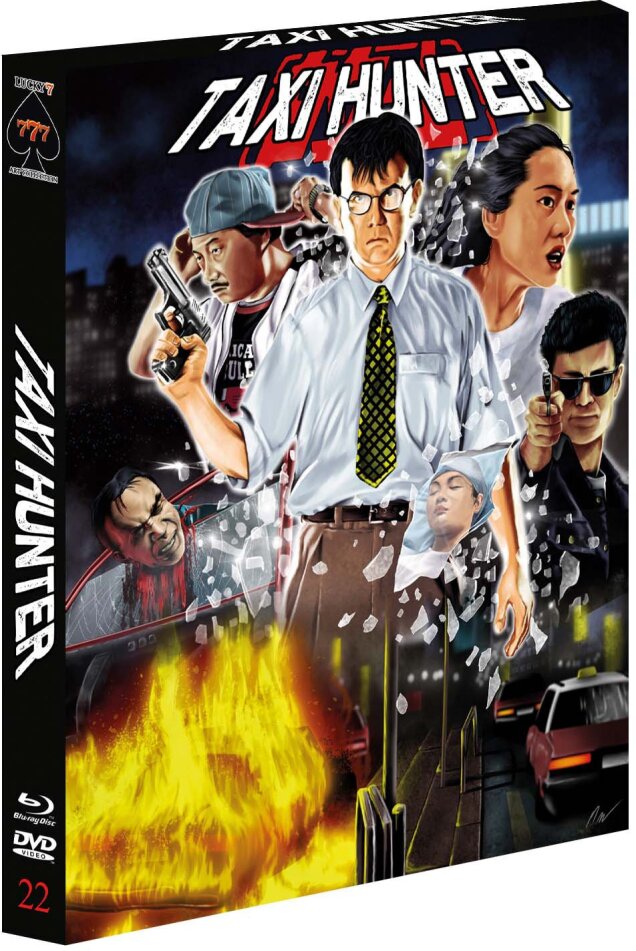 Taxi Hunter (1993) Lucky Seven Art Collection, Full Sleeve Scanavo-Box, + Bierfilz, Limited Collector's Edition, Blu-ray + DVD