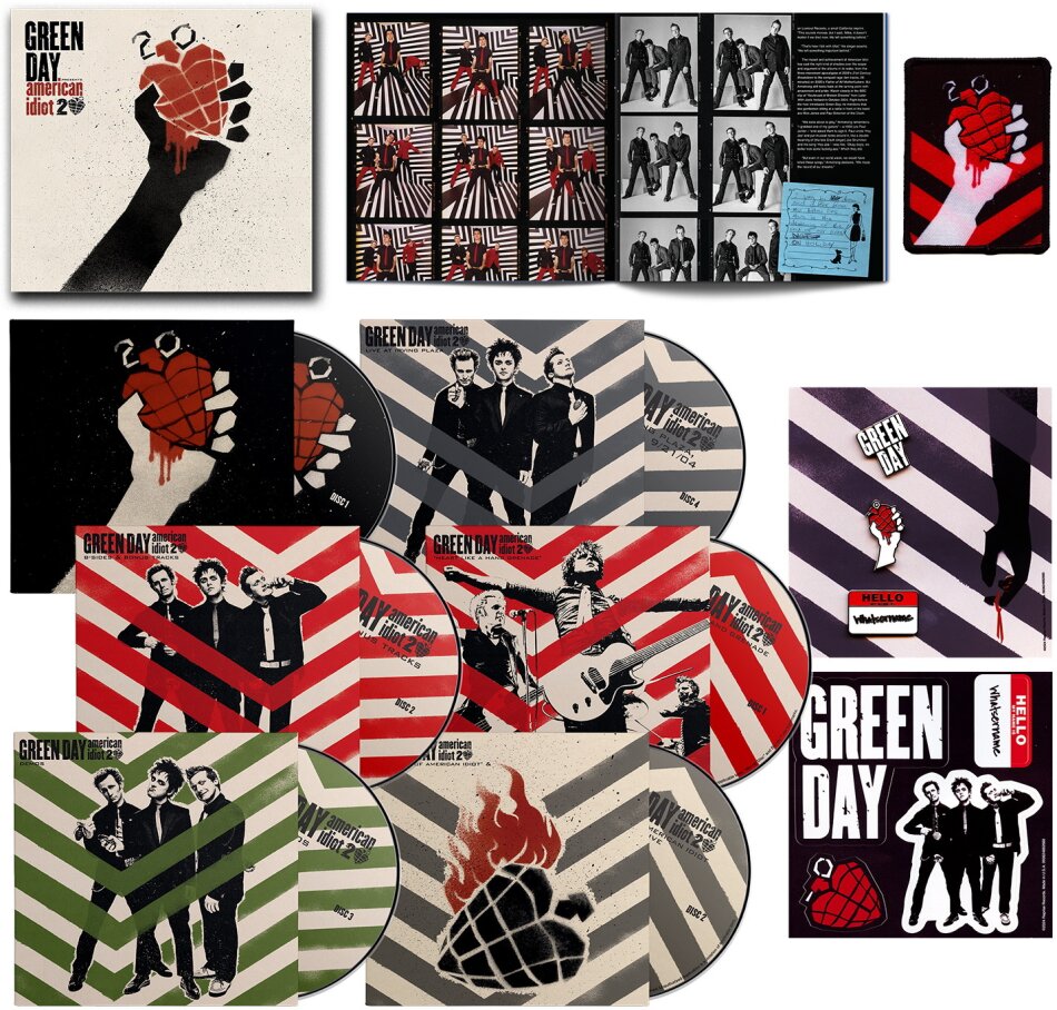 Green Day - American Idiot 2024 Reissue, Reprise, Boxset, 20th Anniversary Edition, 4 CDs + 2 Blu-rays
