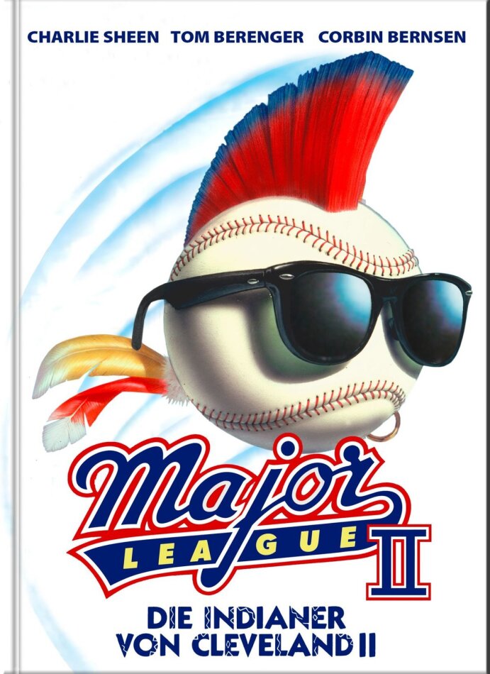 Major League 2 - Die Indianer von Cleveland 2 (1994) Cover B, Limited Edition, Mediabook, Uncut, Blu-ray + DVD