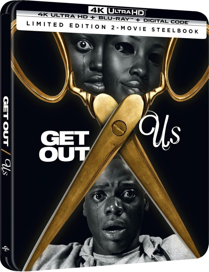 Get Out (2017) / Us (2019) Limited Edition, Steelbook, 2 4K Ultra HDs + 2 Blu-rays