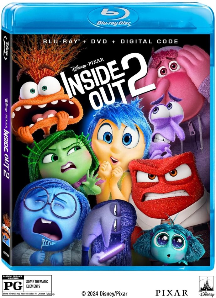 Inside Out 2 (2024) Blu-ray + DVD