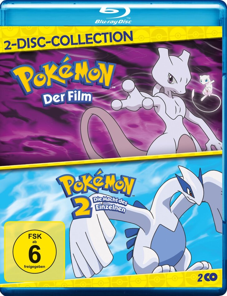 Pokémon - Der Film (1998) / Pokémon 2 - Die Macht des Einzelnen (1999) - 2-Disc-Collection 2 Blu-rays