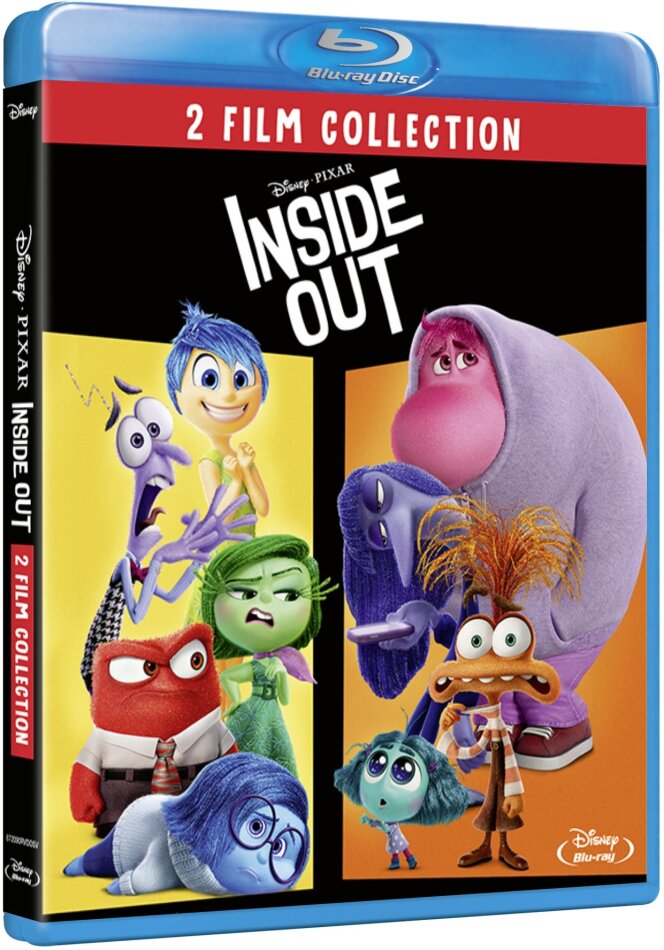 Inside Out (2015) / Inside Out 2 (2024) - 2 Film Collection 2 Blu-rays