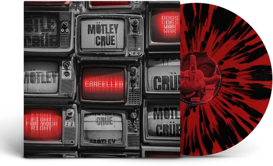 Mötley Crüe - Cancelled Red with Black Splatter Vinyl, 12" Maxi