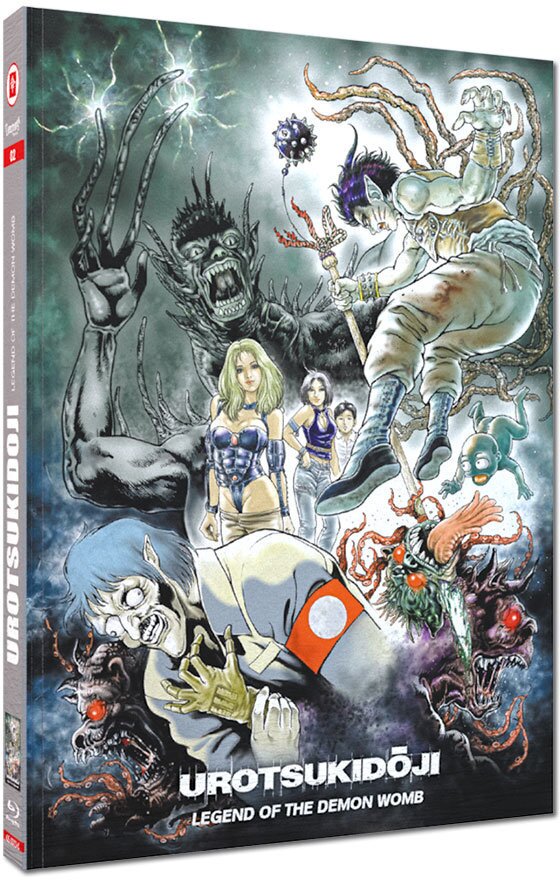 Urotsukidoji 2: Legend of the Demon Womb (1991) Cover C, Limited Edition, Mediabook, Blu-ray + DVD