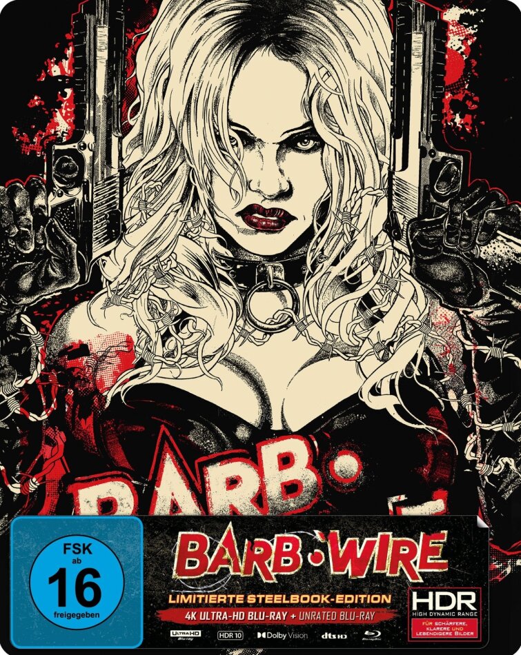 Barb Wire (1996) Limited Edition, Steelbook, 4K Ultra HD + Blu-ray