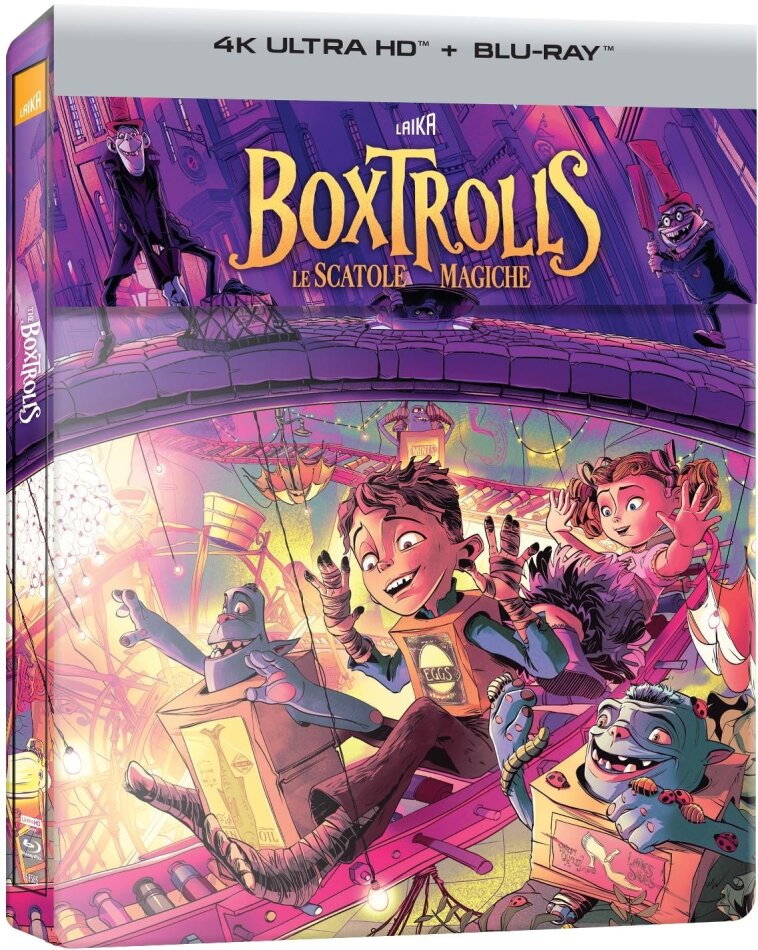 Boxtrolls - Le scatole magiche (2014) Limited Edition, Steelbook, 4K Ultra HD + Blu-ray