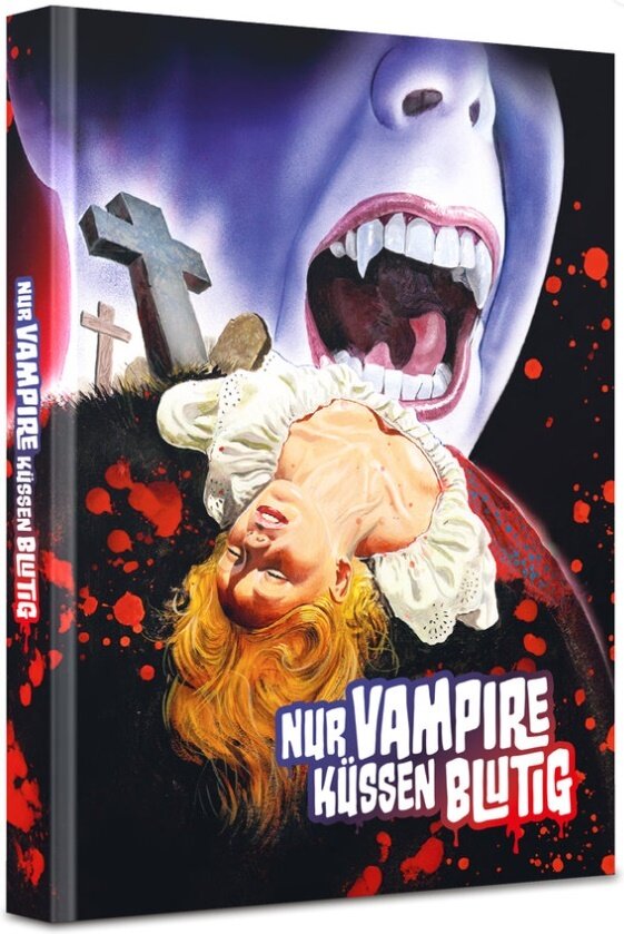 Nur Vampire küssen blutig (1971) Cover W, Wattiert, Limited Edition, Mediabook, Blu-ray + DVD