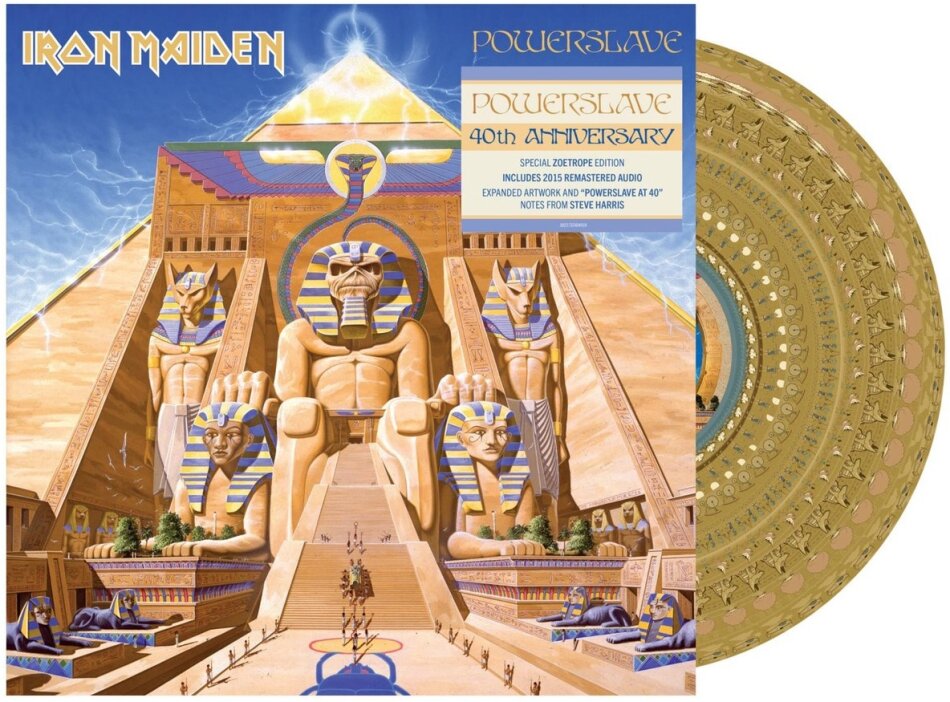 Iron Maiden - Powerslave 2024 Reissue, BMG/Sanctuary, 40th Anniversary Edition, Zoetrope Vinyl, LP