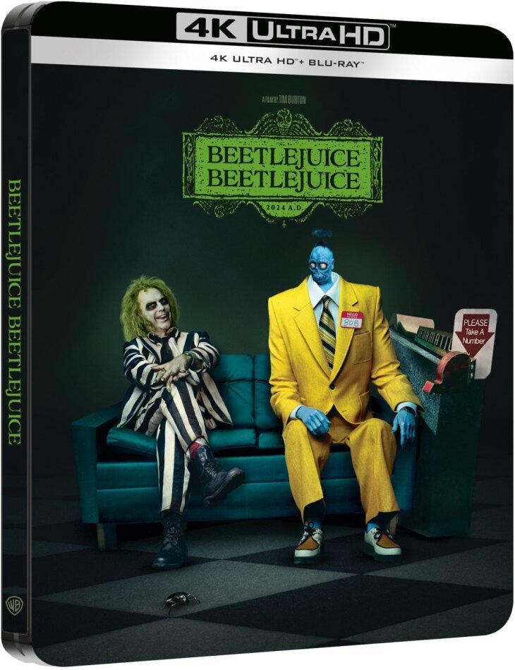 Beetlejuice Beetlejuice (2024) Limited Edition, Steelbook, 4K Ultra HD + Blu-ray