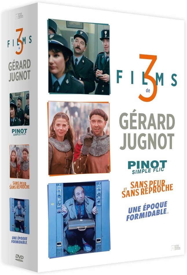 3 films de Gérard Jugnot - Pinot simple flic / Sans peur et sans reproche / Une époque formidable 3 DVDs
