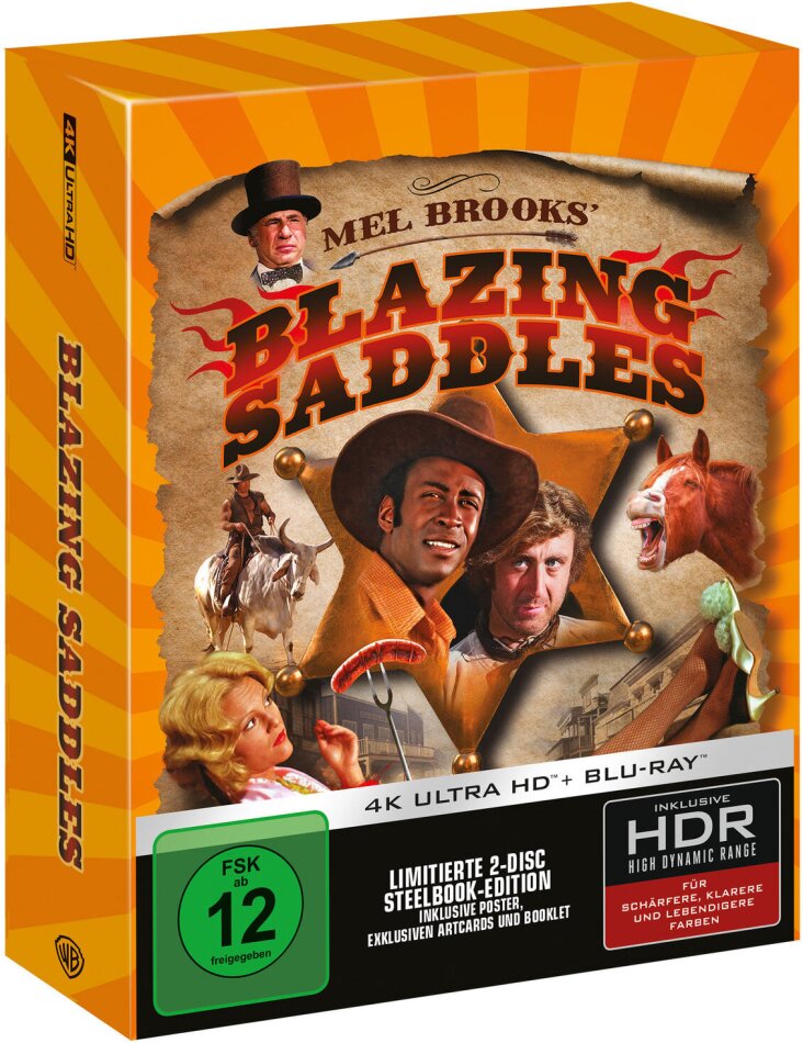 Blazing Saddles (1974) Schuber, Ultimate Collector's Edition, Limited Edition, Steelbook, 4K Ultra HD + Blu-ray