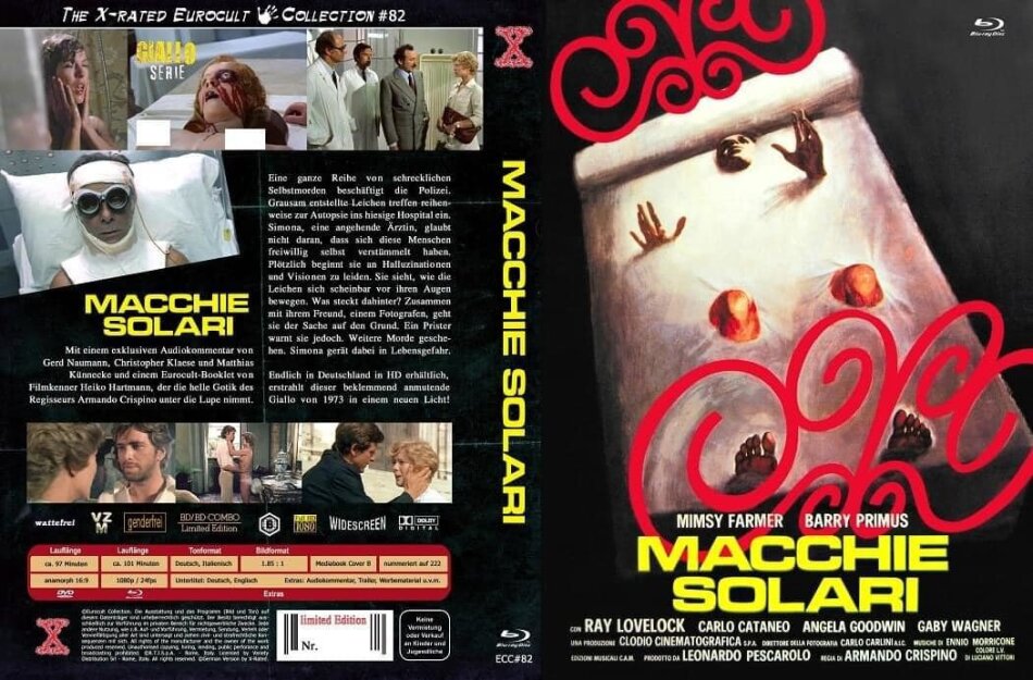 Macchie Solari (1975) The X-Rated Eurocult Collection, Cover B, Limited Edition, Mediabook, Blu-ray + DVD