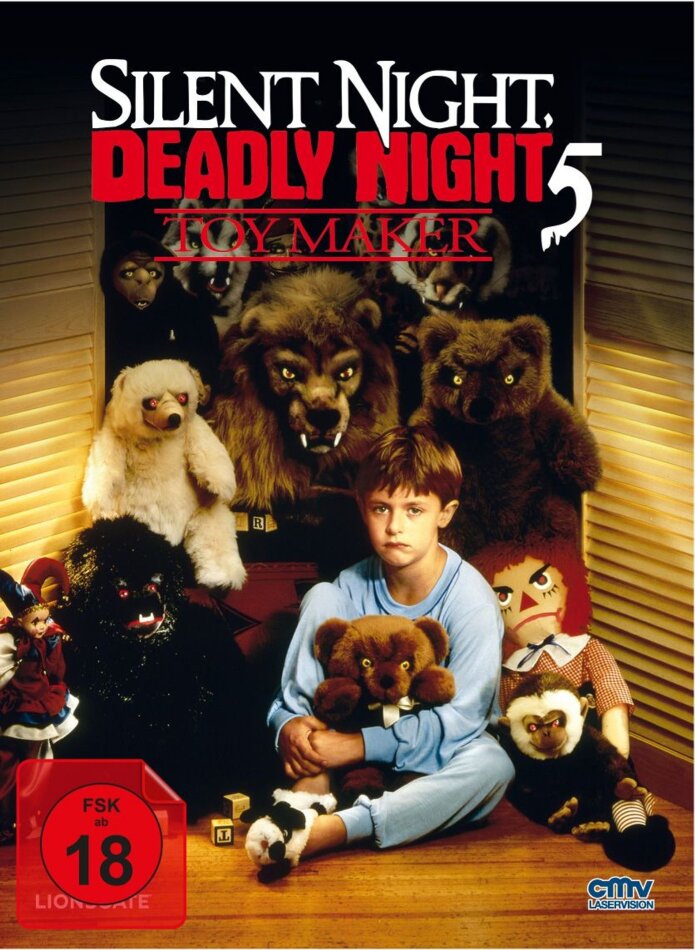 Silent Night, Deadly Night 5: Toy Maker (1991) Cover B, Limited Edition, Mediabook, Uncut, Blu-ray + DVD