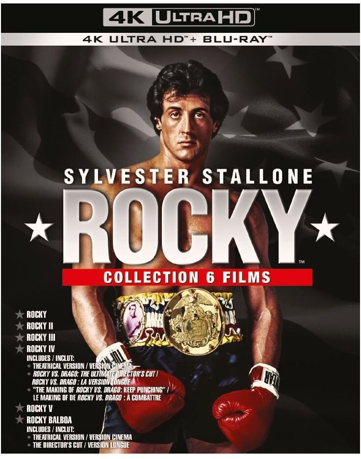 Rocky - Collection 6 Films 6 4K Ultra HDs + 6 Blu-rays
