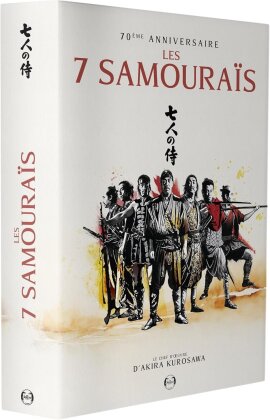 Les 7 samoura&iuml;s (1954) (&Eacute;dition 70&egrave;me Anniversaire, &Eacute;dition Limit&eacute;e, 4K Ultra HD + 2 Blu-ray + Livre)