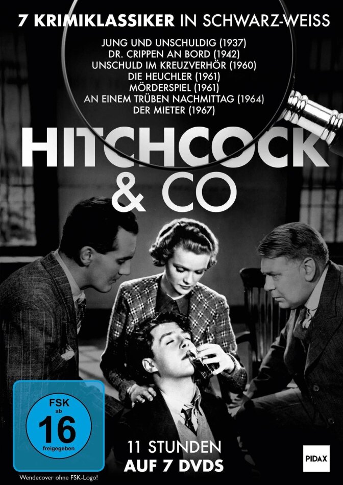 Hitchcock & Co. - 7 Krimiklassiker in Schwarz-Weiss s/w, 7 DVDs