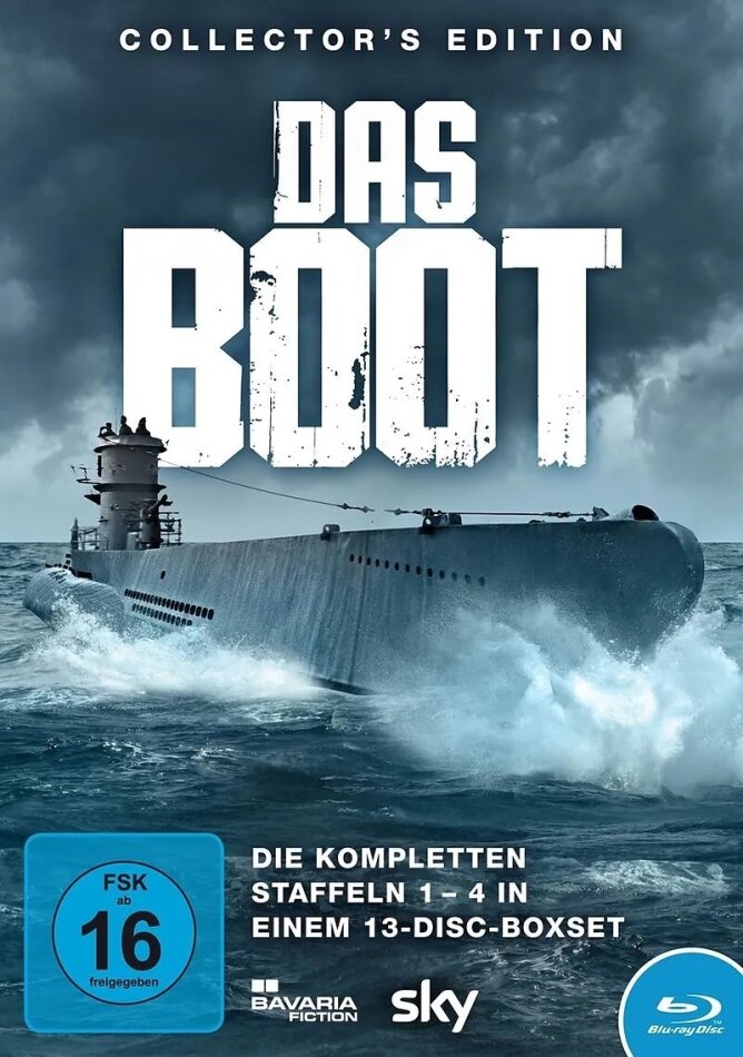 Das Boot - Staffel 1-4 Limited Collector's Edition, 11 Blu-rays + 2 DVDs