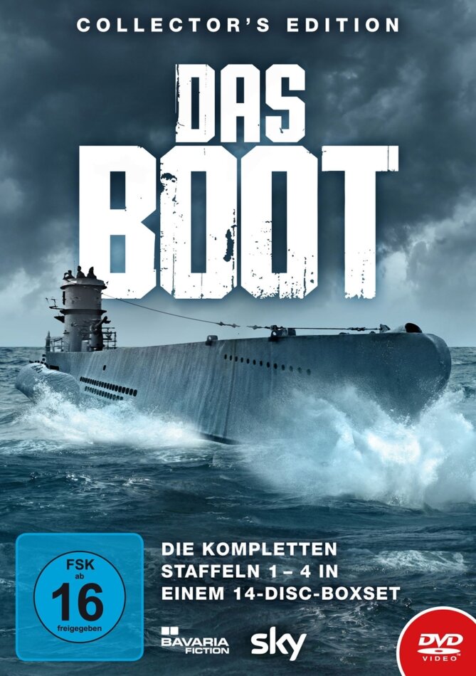 Das Boot - Staffel 1-4 Limited Collector's Edition, 14 DVDs
