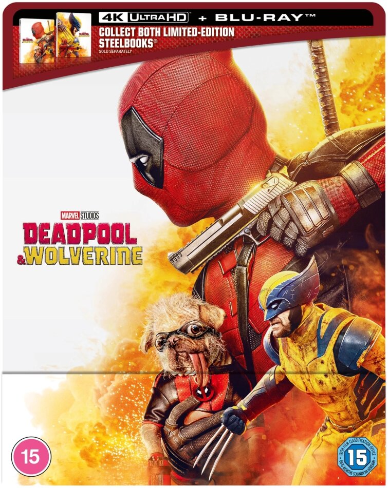 Deadpool & Wolverine - Deadpool 3 (2024) Cover Deadpool, Limited Edition, Steelbook, 4K Ultra HD + Blu-ray