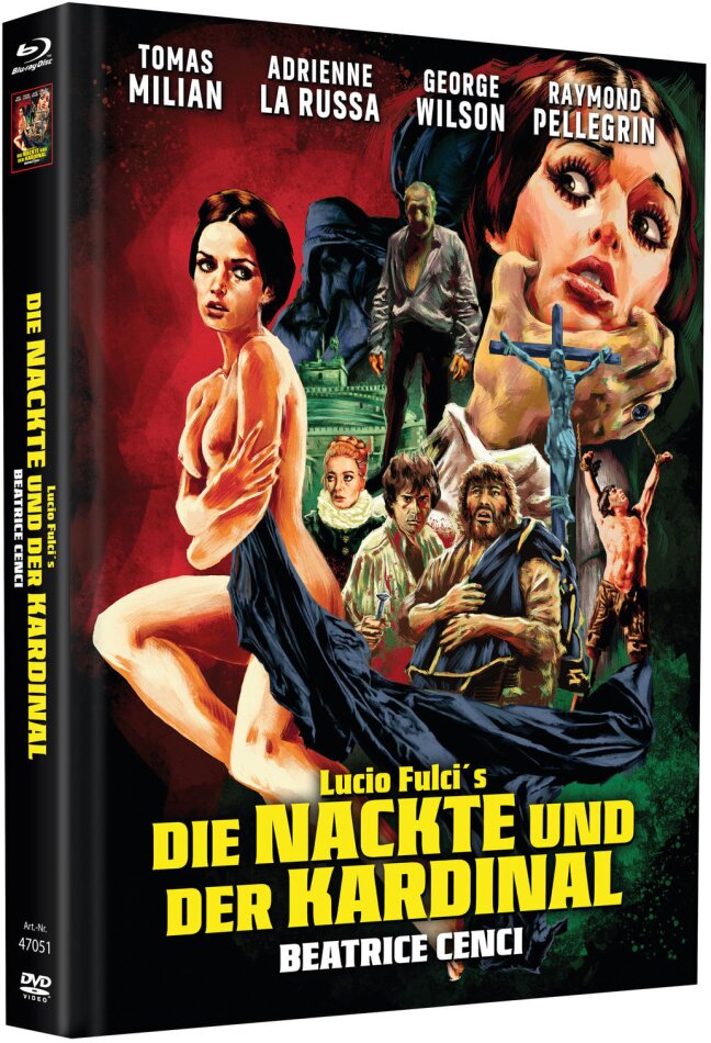 Die Nackte und der Kardinal (1969) Cover G, Wattiert, Limited Edition, Mediabook, Blu-ray + DVD