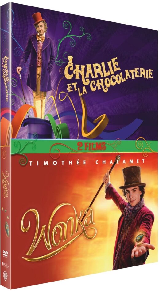 Charlie et la chocolaterie (1971) / Wonka (2023) 2 DVD