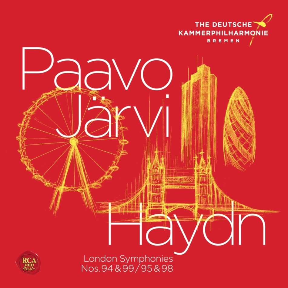 Paavo Järvi, Deutsche Kammerphilharmonie Bremen & Joseph Haydn (1732-1809) - London Symphonies Vol. 2 (Sym.Nos. 94,95,98,99) 2 CDs