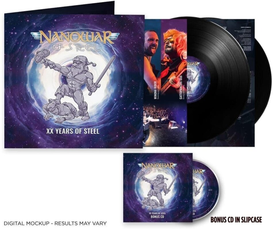Nanowar Of Steel - XX Years of Steel Gatefold, 2 LPs + CD