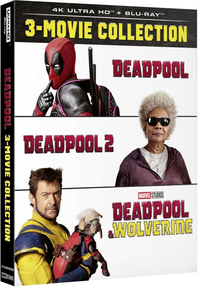 Deadpool: 3-Movie Collection - Deadpool (2016) / Deadpool 2 (2018) / Deadpool & Wolverine (2024) 3 4K Ultra HDs + 3 Blu-rays