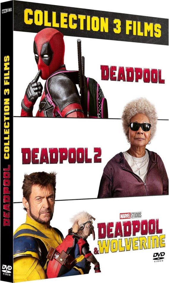Deadpool: Collection 3 Films - Deadpool (2016) / Deadpool 2 (2018) / Deadpool & Wolverine (2024) 3 DVD