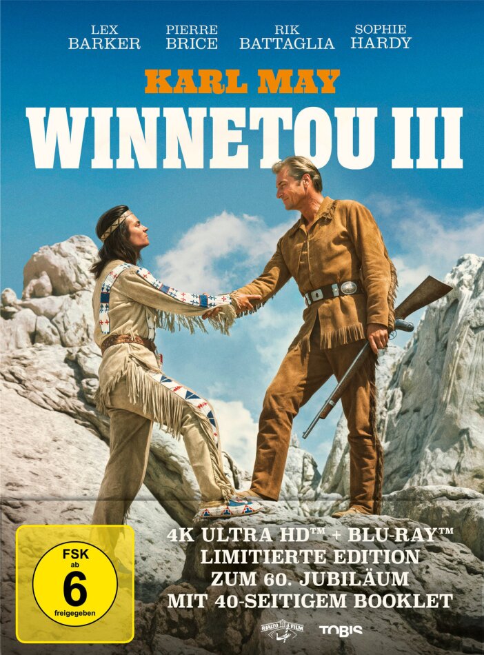 Winnetou 3 (1965) 60th Anniversary Limited Edition, Mediabook, 4K Ultra HD + Blu-ray