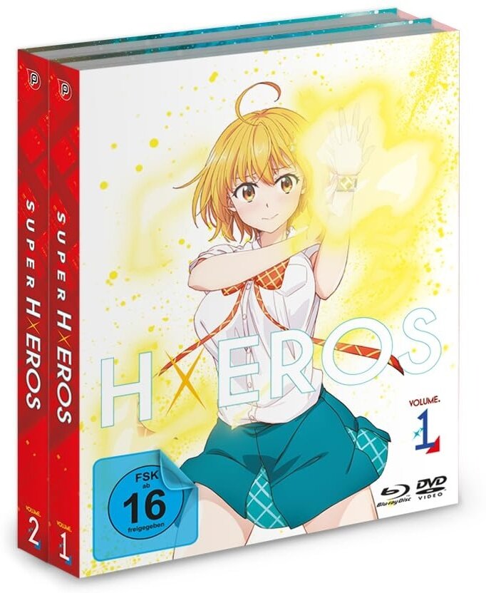 Super Hxeros - Vol. 1 & 2 Gesamtausgabe, Bundle, 2 Blu-rays + 2 DVDs
