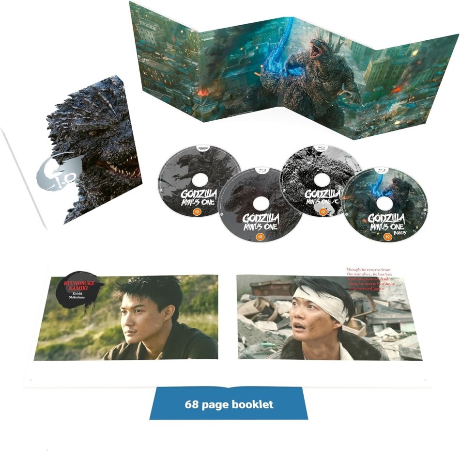 Godzilla Minus One (2023) Limited Deluxe Edition, 4K Ultra HD + 3 Blu-rays