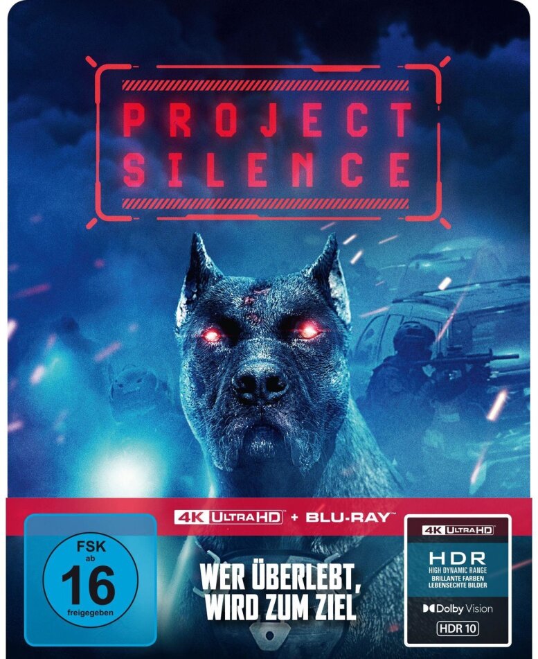 Project Silence (2023) Limited Edition, Steelbook, 4K Ultra HD + Blu-ray
