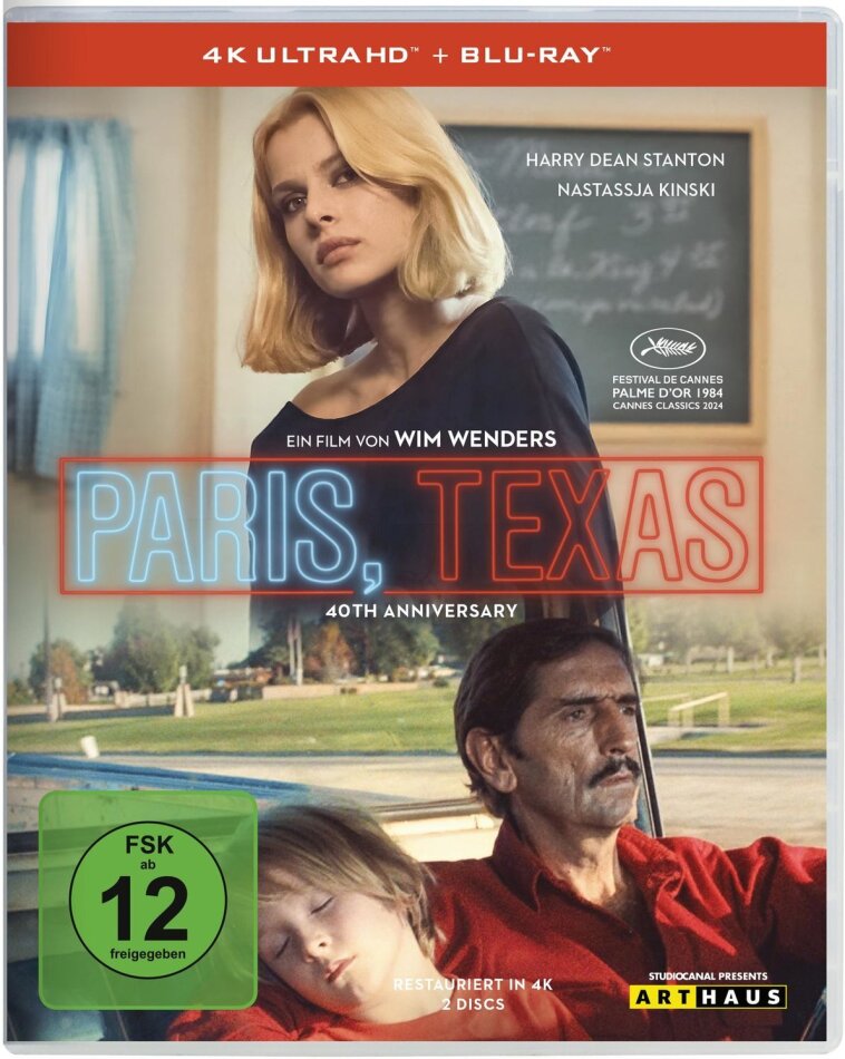 Paris, Texas (1984) Arthaus, 40th Anniversary Edition, Restaurierte Fassung, 4K Ultra HD + Blu-ray