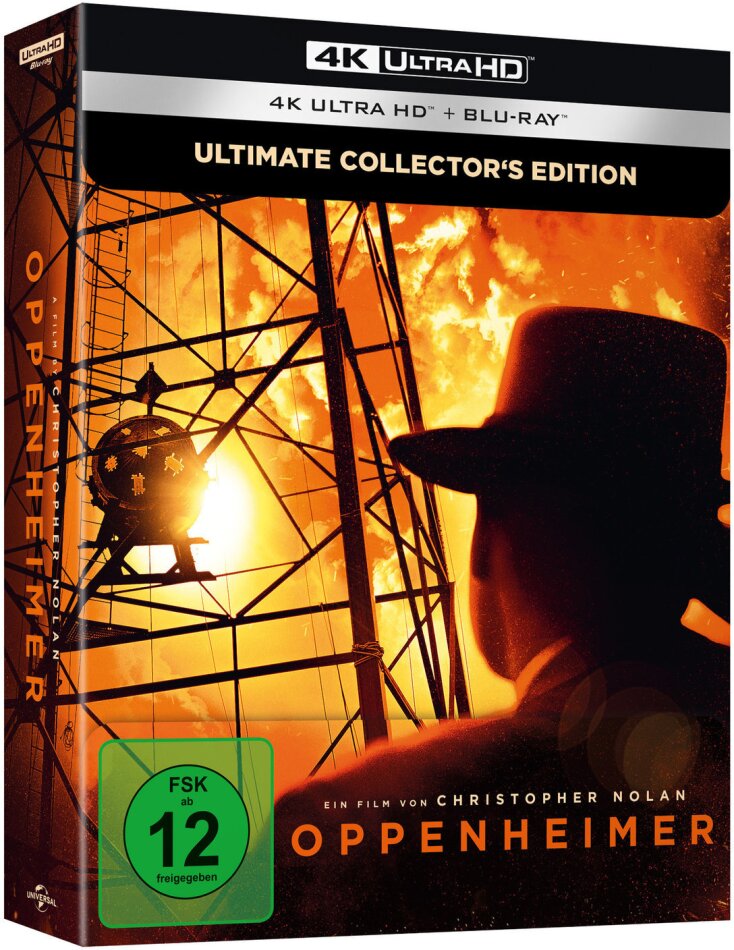 Oppenheimer (2023) Ultimate Collector's Edition, Limited Edition, Steelbook, 4K Ultra HD + 2 Blu-rays