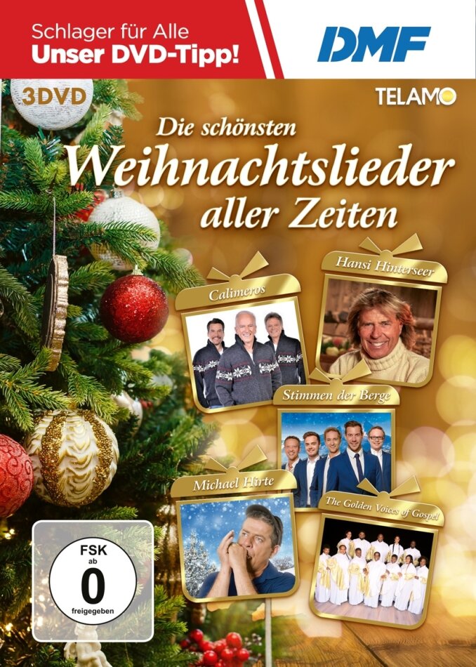Various Artists - Die schönsten Weihnachtslieder aller Zeiten 3 DVDs